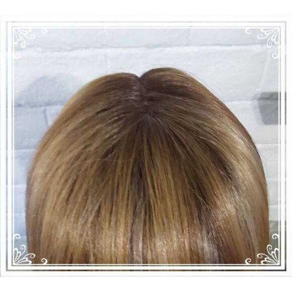 NWT~Beautiful Caramelesque " Fall From Grace" 26" Human Hair Blend Wig - Picture 5 of 8